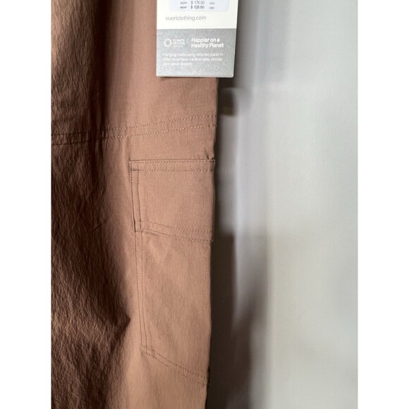 NWT Vuori VW4103 Performance Birch Jogger Pepper Brown Cargo Pants Women's Large - Picture 7 of 11